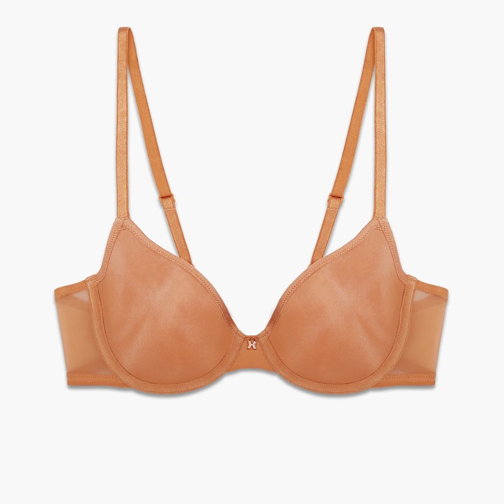 Savage X Fenty By Rihanna Sheer X Demi Spacer Bra - 36D - Terracotta Pink - NEW! - Picture 3 of 9